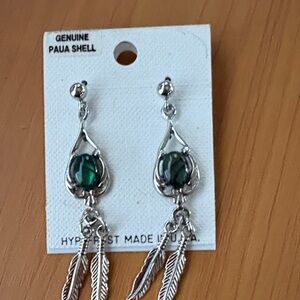 Genuine Paua Shell  Earrings